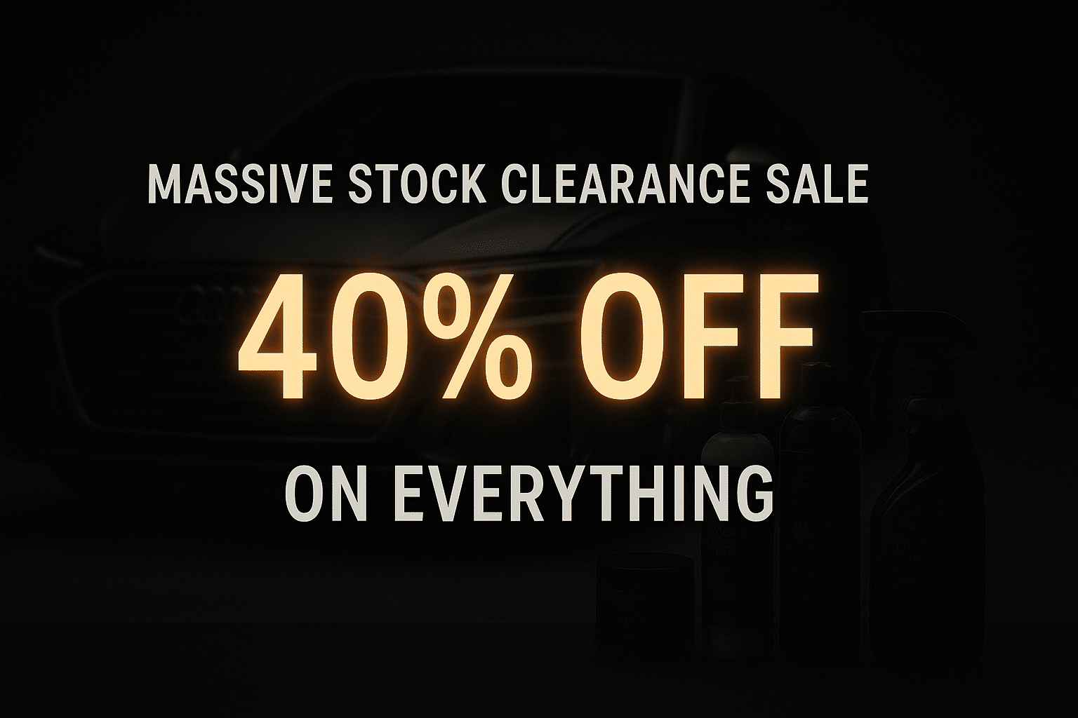40% off on everything banner