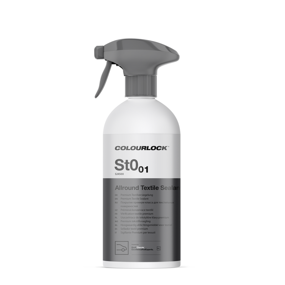 Koch-Chemie St0.01 — Allround Textile Sealant — Premium Textile Sealant — WITH SHORT NOZZLE 0.5L